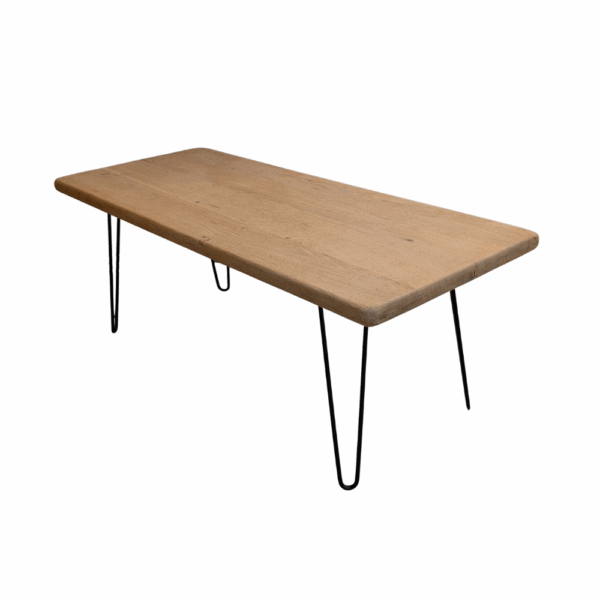 Table basse style industriel bois & métal - Côté droit